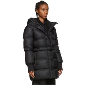 Kenzo Black Down Belted Puffer Jacket